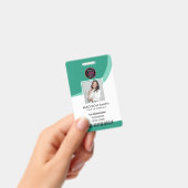 Moderner Personalausweis | Minimalistischer Mitarb Ausweis (Handheld)