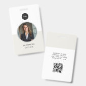 Moderner Personalausweis | Minimalistischer Untern Ausweis (Vorder- & Rückseite)