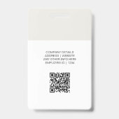 Moderner Personalausweis | Minimalistischer Untern Ausweis (Rückseite)