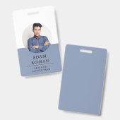 Moderner Personalausweis | Minimalistischer Untern Ausweis (Vorder- & Rückseite)