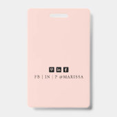 Moderner Personalausweis | Minimalistischer Untern Ausweis (Rückseite)