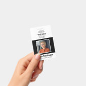 Moderner Personalausweis-Mitarbeiter Ausweis (Handheld)