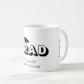 Moderner Personalisierter Abschluss Kaffeetasse (VorderseiteRechts)