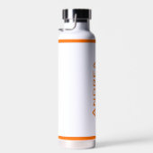 Moderner Personalisierter Abschluss Orange Trinkflasche (Rechts)