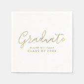 Moderner Personalisierter Abschluss Serviette (Vorderseite)