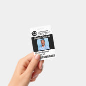 Moderner Personalisierter Arzt Assistenzausweis Ausweis (Handheld)