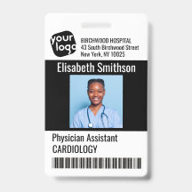 Moderner Personalisierter Arzt Assistenzausweis