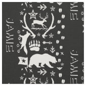 Moderner Personalisierter Bärenfoxenzimmer Stoff (Nahaufnahme)