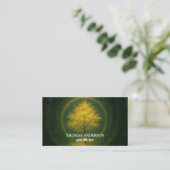 Moderner Personalisierter Baum des Lebens - farben Visitenkarte (Stehend Vorderseite)