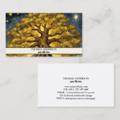 Moderner Personalisierter Baum des Lebens - farben Visitenkarte (Vorne/Hinten)