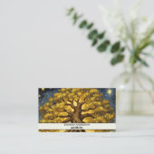 Moderner Personalisierter Baum des Lebens - farben Visitenkarte (Stehend Vorderseite)