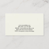 Moderner Personalisierter Baum des Lebens - farben Visitenkarte (Rückseite)