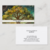 Moderner Personalisierter Baum des Lebens - farben Visitenkarte (Vorne/Hinten)
