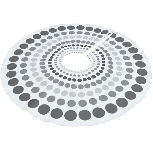 Moderner personalisierter Baum-Rock Polyester Weihnachtsbaumdecke (Schrägansicht)