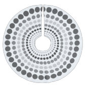 Moderner personalisierter Baum-Rock Polyester Weihnachtsbaumdecke (Vorderseite)