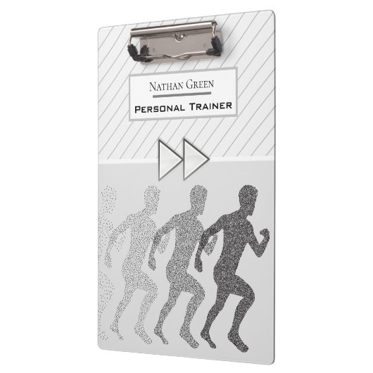 Moderner Personalisierter Beruflicher Personal Tra Klemmbrett (Links)