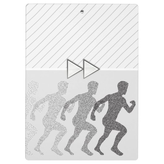 Moderner Personalisierter Beruflicher Personal Tra Klemmbrett (Rückseite)