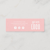 Moderner Personalisierter Bestellkreis Dankeschön  Mini Visitenkarte (Rückseite)