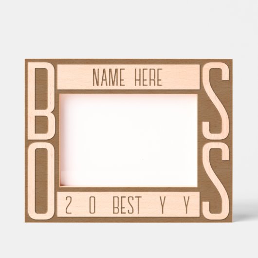 Moderner Personalisierter Boss Geätzte Rahmen (Vorderseite)