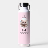 Moderner Personalisierter Cat Mama Benutzerdefinie Trinkflasche (Vorne)