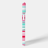 Moderner Personalisierter Cyan Magenta-Name Case-Mate iPhone Hülle (Rückseite / Rechts)