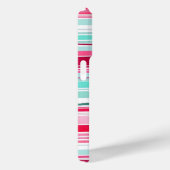 Moderner Personalisierter Cyan Magenta-Name Case-Mate iPhone Hülle (Rückseite / Rechts)