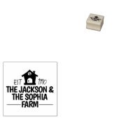 Moderner Personalisierter Eierhändler Name Schwarz Gummistempel (Stempel)