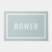 Moderner Personalisierter Familienname | Editierba Fußmatte (Vorderseite)