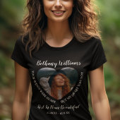 Moderner Personalisierter Foto-Gedächtnisstützpunk T-Shirt