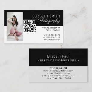 Moderner personalisierter Foto-Trendfotograf Visitenkarte