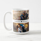 Moderner personalisierter Fotocollage "Bester Papa Kaffeetasse (Links)