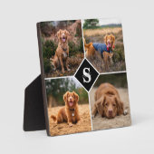 Moderner Personalisierter Fotolack-Monogramm-Begle Fotoplatte (Vorderseite)