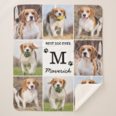 Moderner Personalisierter Fotomaterial Dog Lover Sherpadecke (Vorderseite)