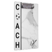 Moderner Personalisierter Fußballtrainer Weißer Ma Klemmbrett (Rechts)