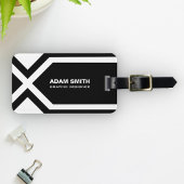 Moderner personalisierter gepäckanhänger