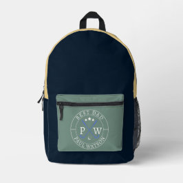 Moderner Personalisierter Golfspieler Name Best Va Bedruckter Rucksack