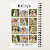 Moderner Personalisierter Hund 12-Foto Collage Notizblock (Rückseite)