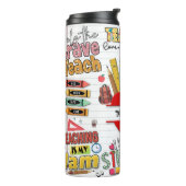 Moderner Personalisierter Lehrer Thermosbecher (Nach links gedreht)