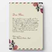 Moderner Personalisierter Liebe Handgeschriebener  Fotoplatte (Vorderseite)