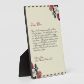 Moderner Personalisierter Liebe Handgeschriebener Fotoplatte (Seite)