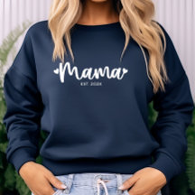 Moderner Personalisierter Mama Est. Trendy Typogra