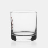 Moderner Personalisierter Monogram Cocktail Trinkb Whiskyglas (Links)