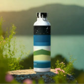 Moderner Personalisierter Nachthimmel - Textweiß h Trinkflasche