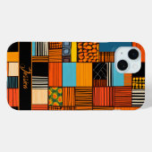 Moderner Personalisierter Name afrikanischer Print Case-Mate iPhone Hülle (Rückseite (Horizontal))