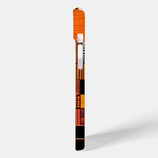 Moderner Personalisierter Name afrikanischer Print Case-Mate iPhone Hülle (Rückseite / Links)