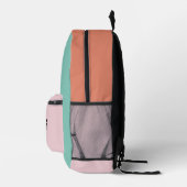 Moderner Personalisierter Name Bedruckter Rucksack (Rechts)