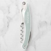 Moderner Personalisierter Name Bridesmaid Kellnermesser (Vorderseite)