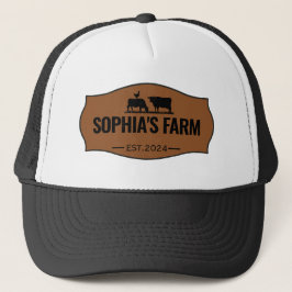 Moderner Personalisierter Name des Betriebs mit Os Truckerkappe