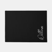 Moderner Personalisierter Name des Drehbuchs Doorm Fußmatte (Vorderseite)