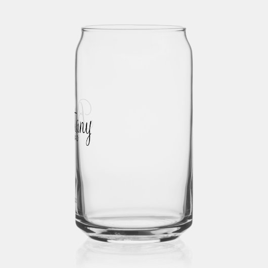 Moderner Personalisierter Name Dosenglas (Links)